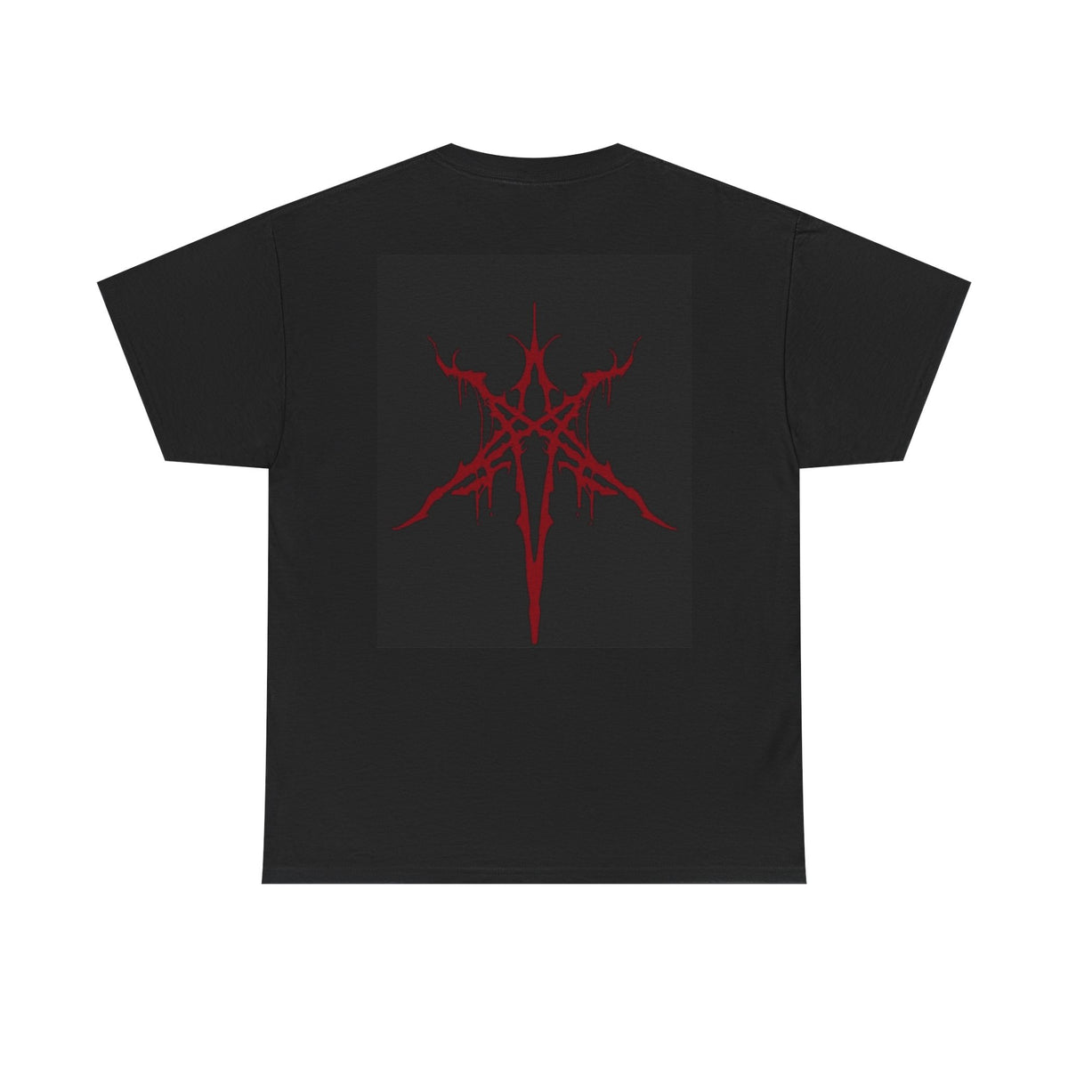 Dark Red Sigil Tee — Gothic Symbol Graphic T-Shirt