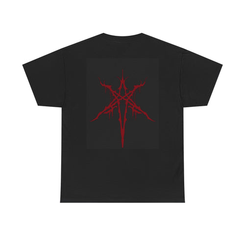 Dark Red Sigil Tee — Gothic Symbol Graphic T-Shirt