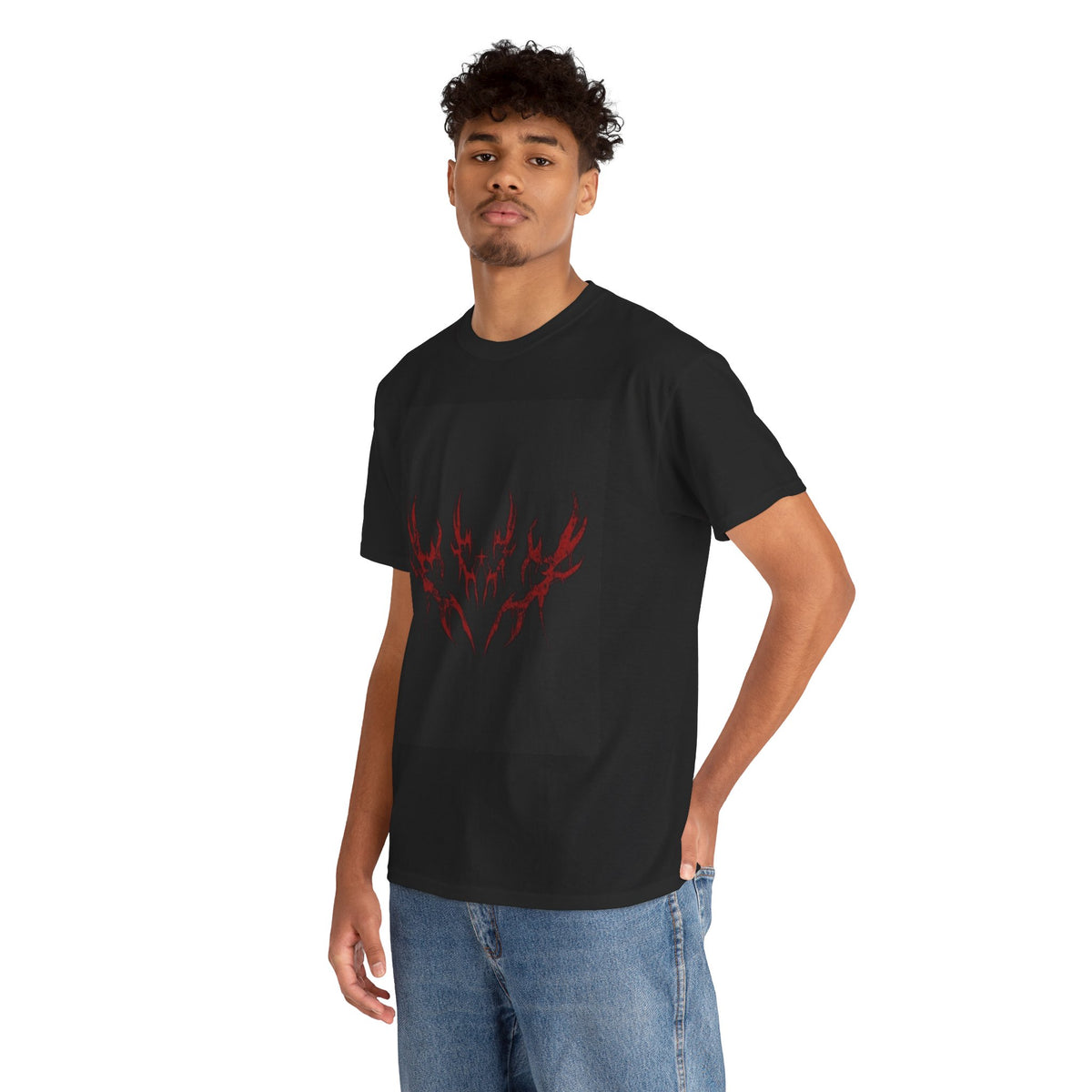 Dark Red Sigil Tee — Gothic Symbol Graphic T-Shirt