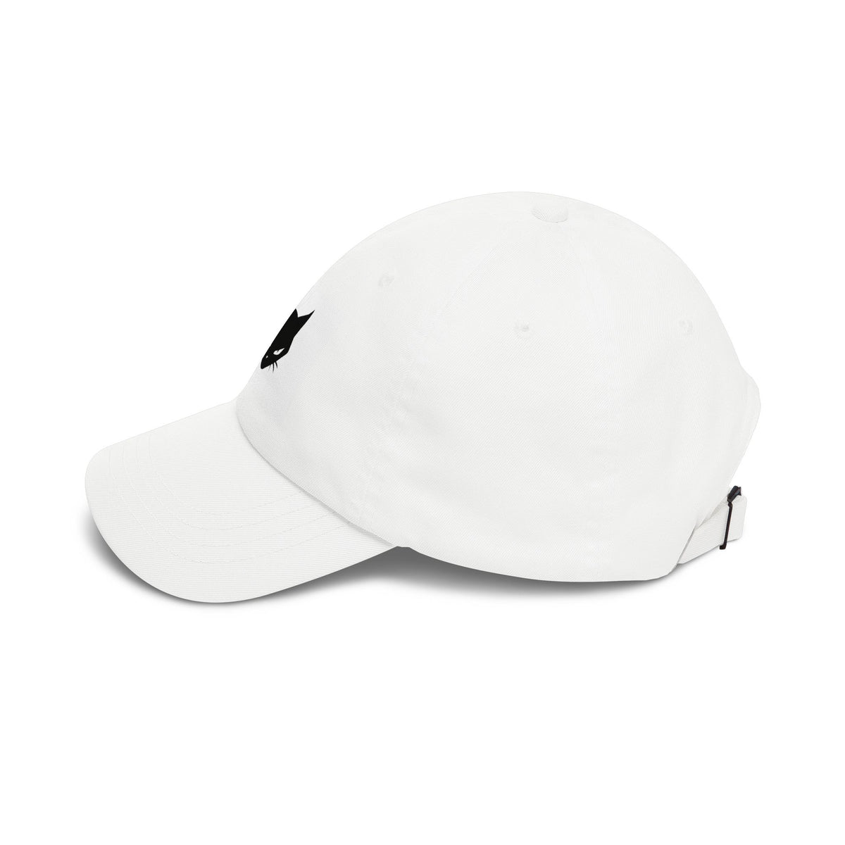 Embroidered Black Cat Dad Cap