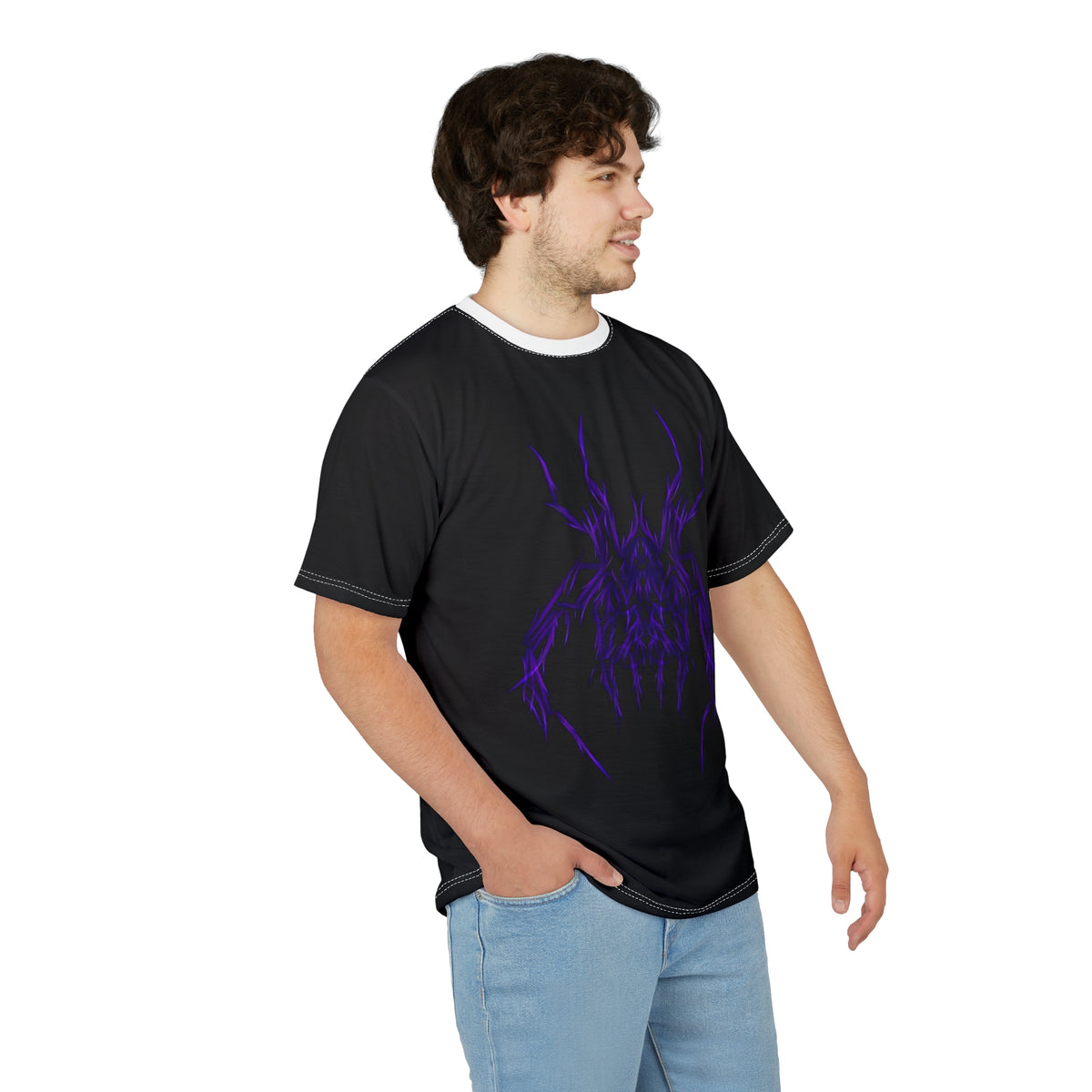 Spider Sigil Tee — Dark Purple Gothic Graphic T-Shirt