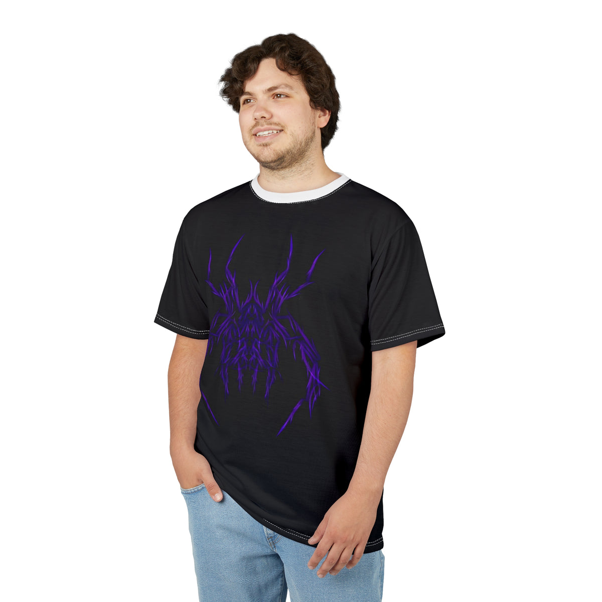 Spider Sigil Tee — Dark Purple Gothic Graphic T-Shirt