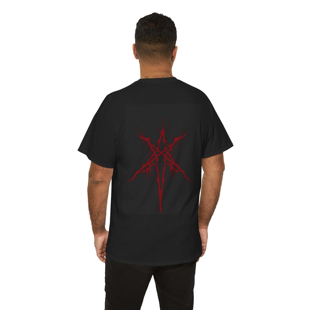 Dark Red Sigil Tee — Gothic Symbol Graphic T-Shirt