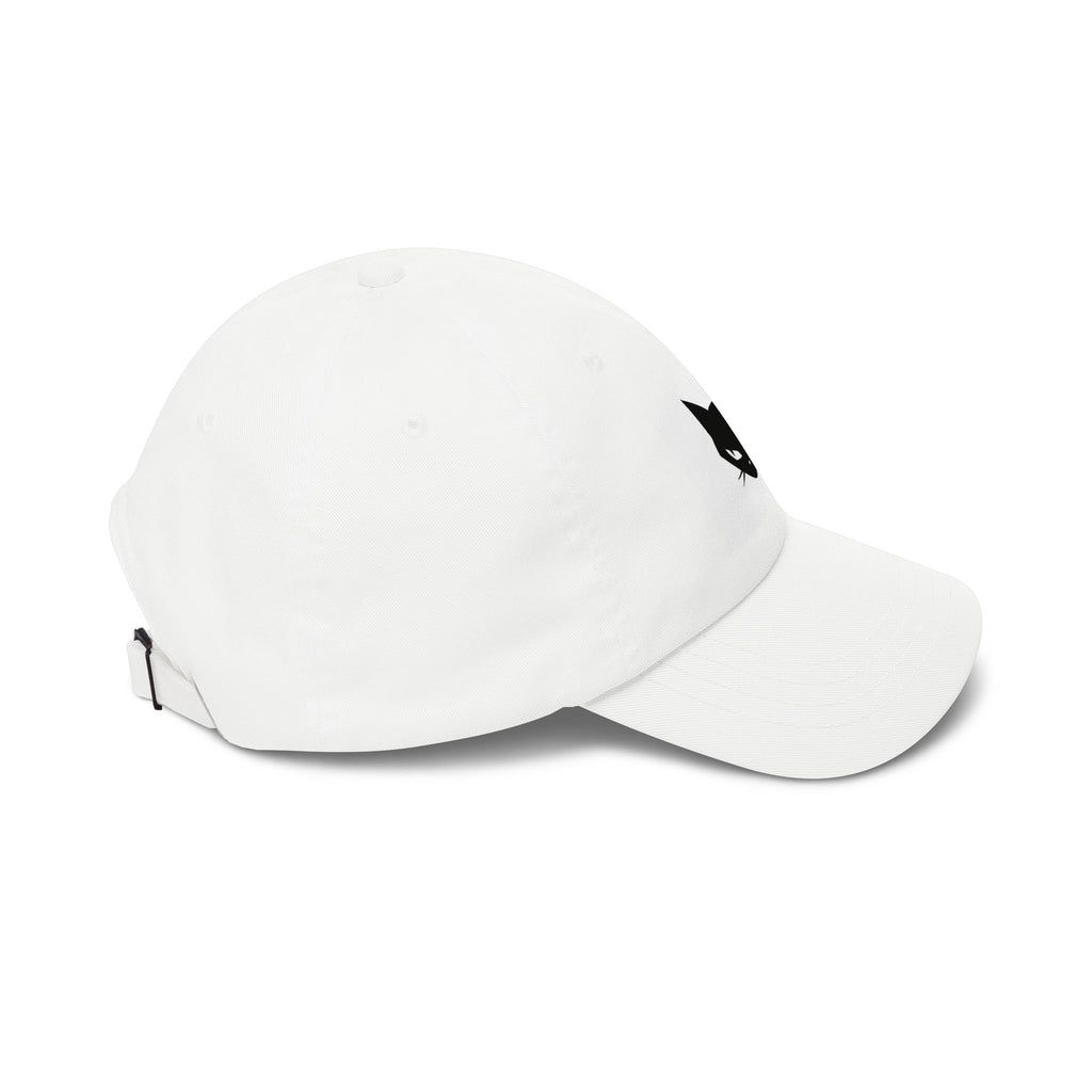 Embroidered Black Cat Dad Cap
