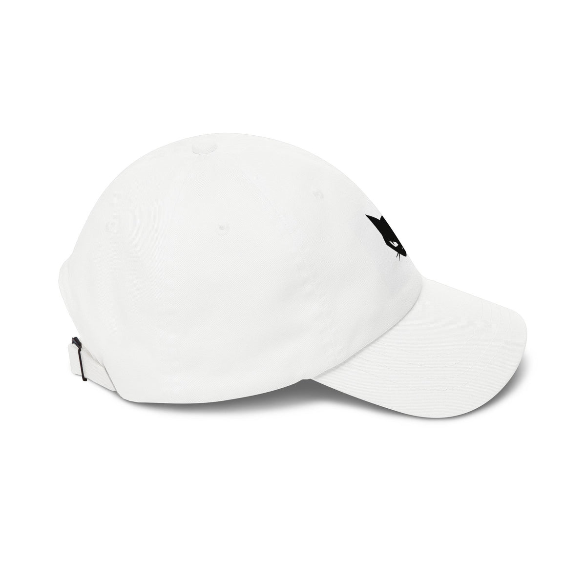 Embroidered Black Cat Dad Cap