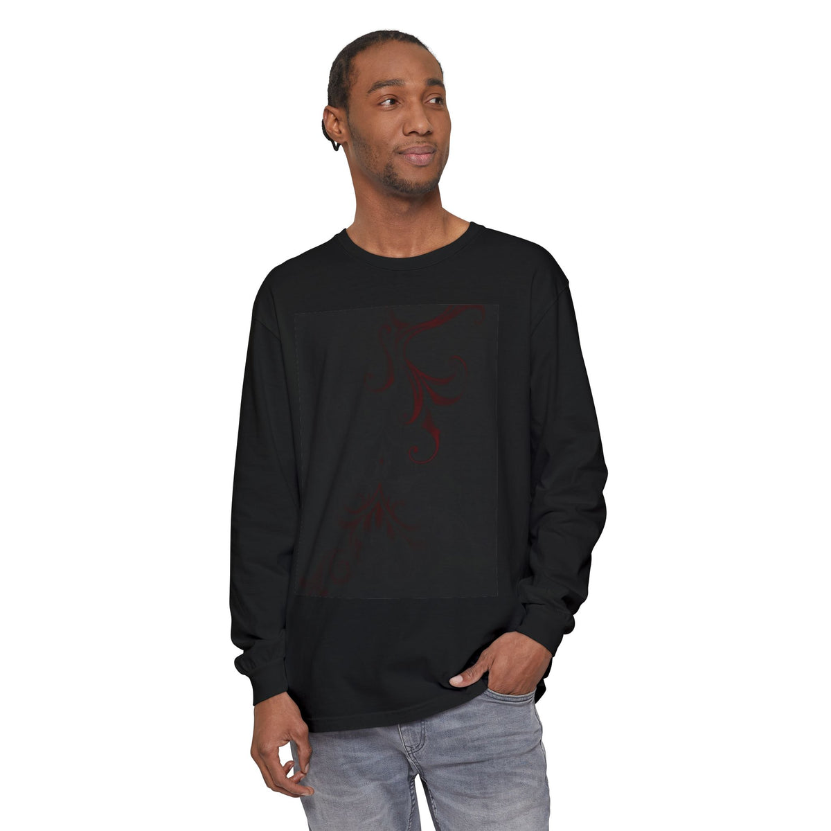 Skull Grunge Long Sleeve Tee