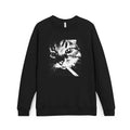 Cat Smoking Graphic Sweatshirt — Retro Noir Kitten Pullover