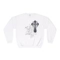Religious Cross Script Crewneck Sweatshirt