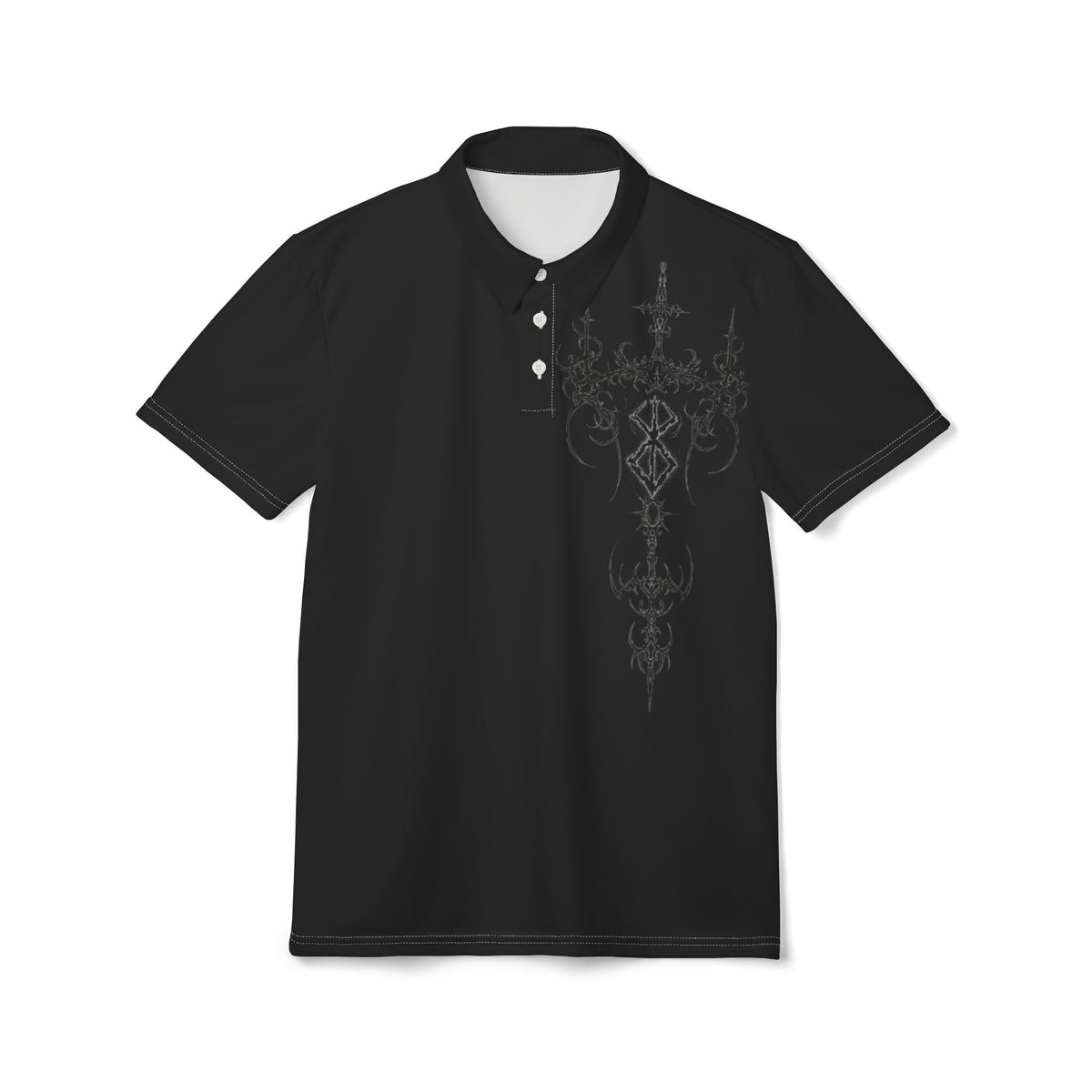 Gothic Cross Polo Shirt