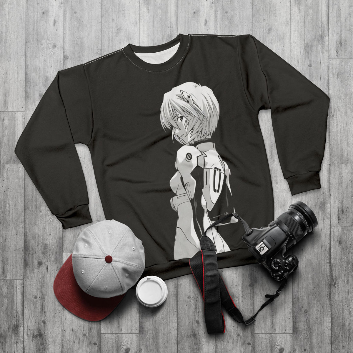 Evangelion Rei Ayanami Graphic Sweatshirt
