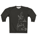 Wolf Pack Graphic Sweatshirt — Triple Howling Wolves All-Over Print