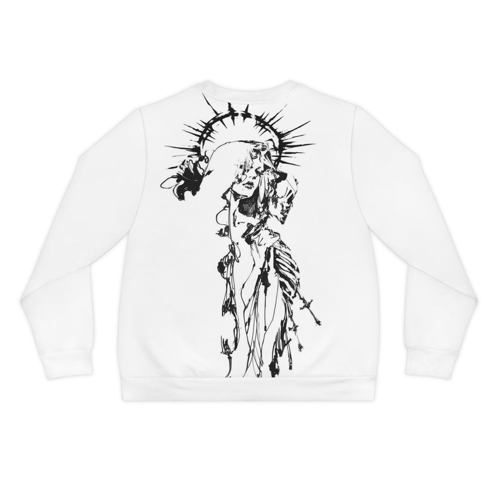 Skull & Butterfly Art Sweatshirt — Inked Gothic Floral Crewneck