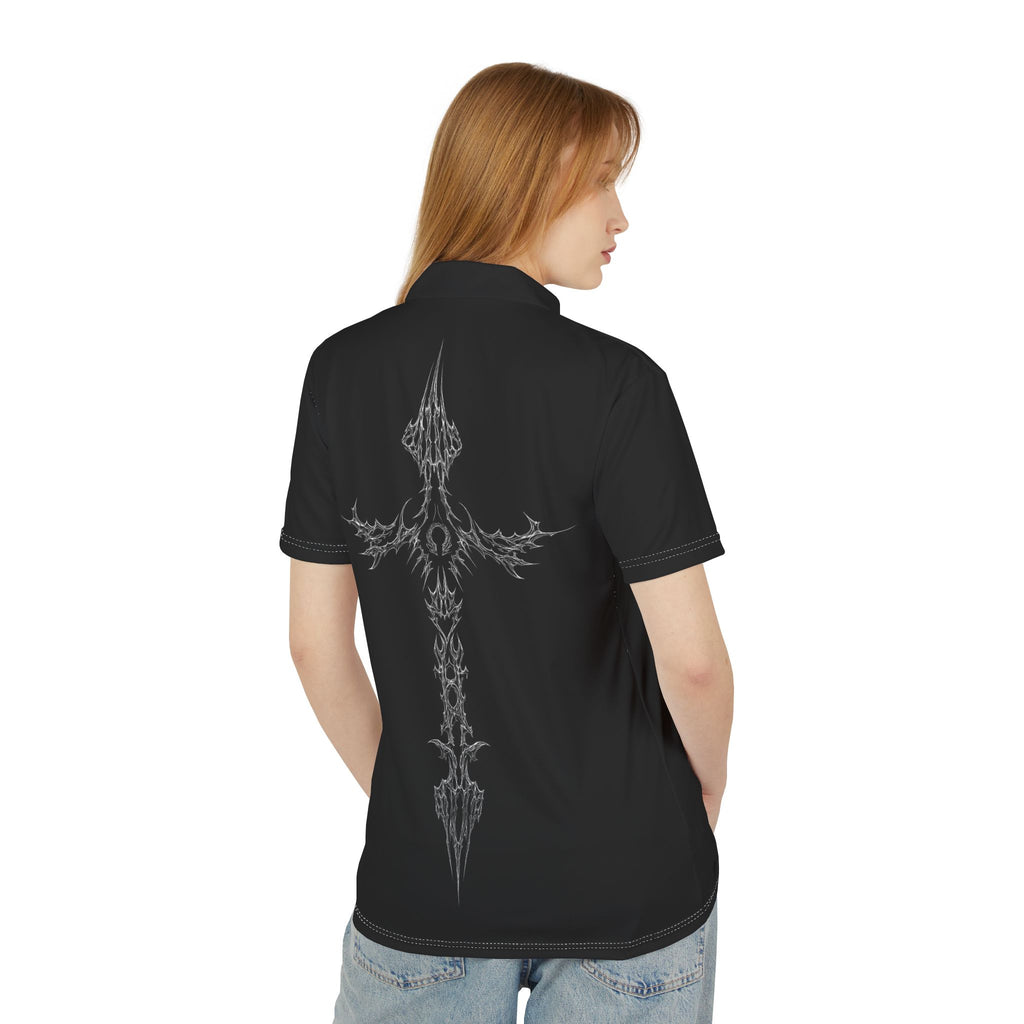 Gothic Cross Polo Shirt